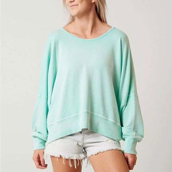 Free People Back It Up Sweatshirt Medium - Picture 3 of 14